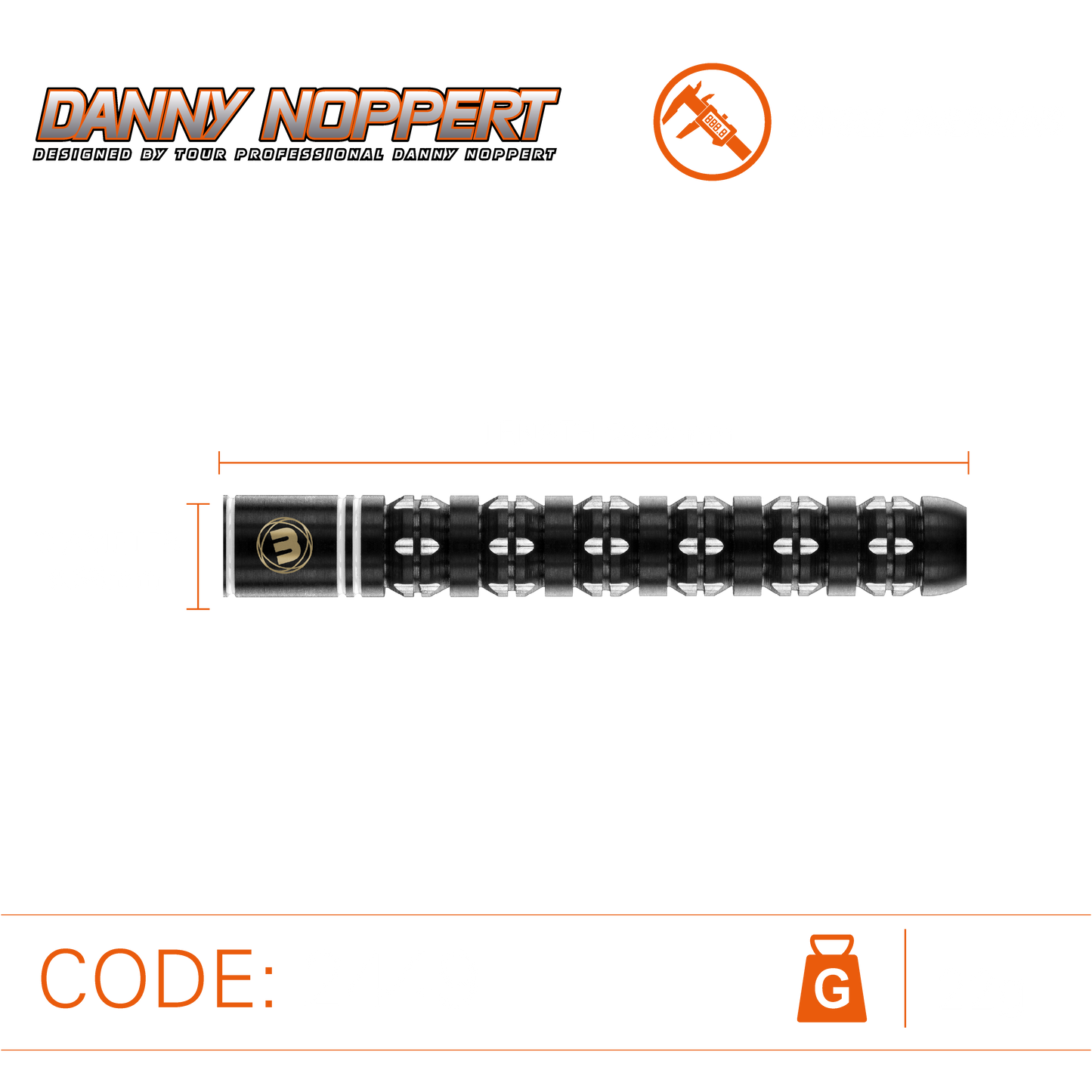 Winmau Danny Noppert Freeze Edition Steel Tip Dart Set image 3