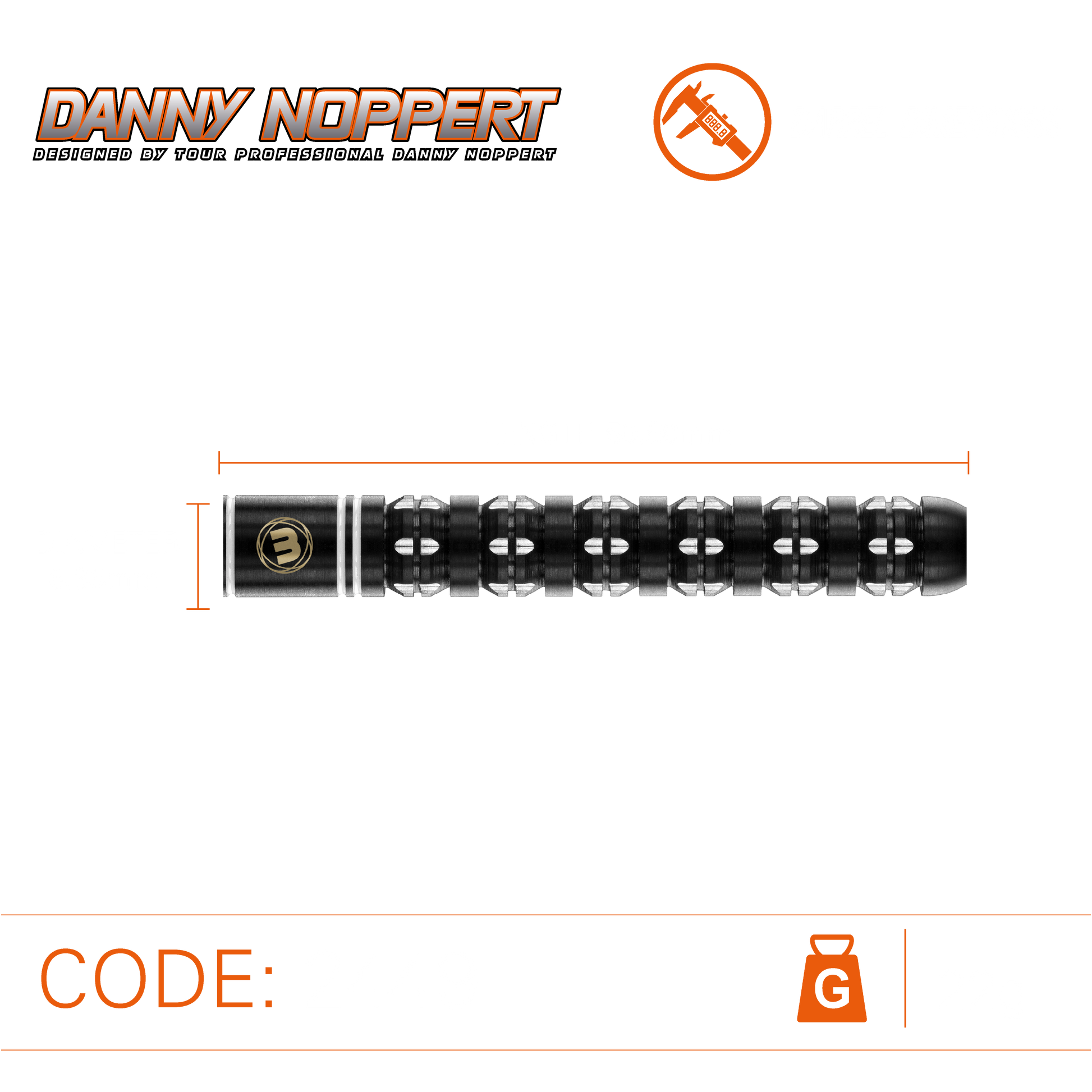 Winmau Danny Noppert Freeze Edition Steel Tip Dart Set image 3