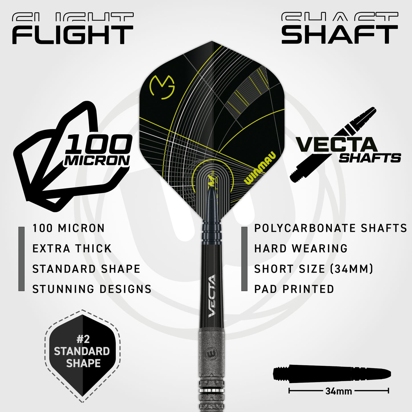 Winmau MVG Michael Van Gerwen  90% Tungsten Signature Edition Dart Set