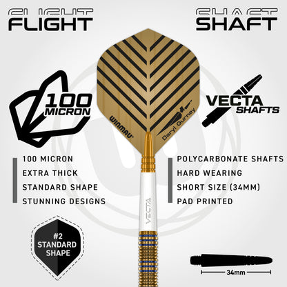 Winmau Daryl Gurney Signature Edition 95% Tungsten Steel Tip Dart Set