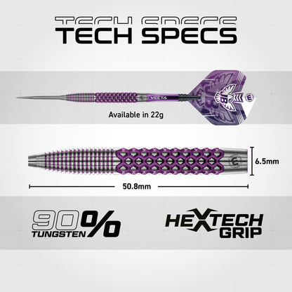 Winmau John Brown 90% Tungsten Steel Tip Dart Set