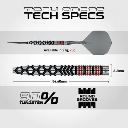 Winmau Fornax Tapered 90% Tungsten Switch Point Steel Tip Dart Set