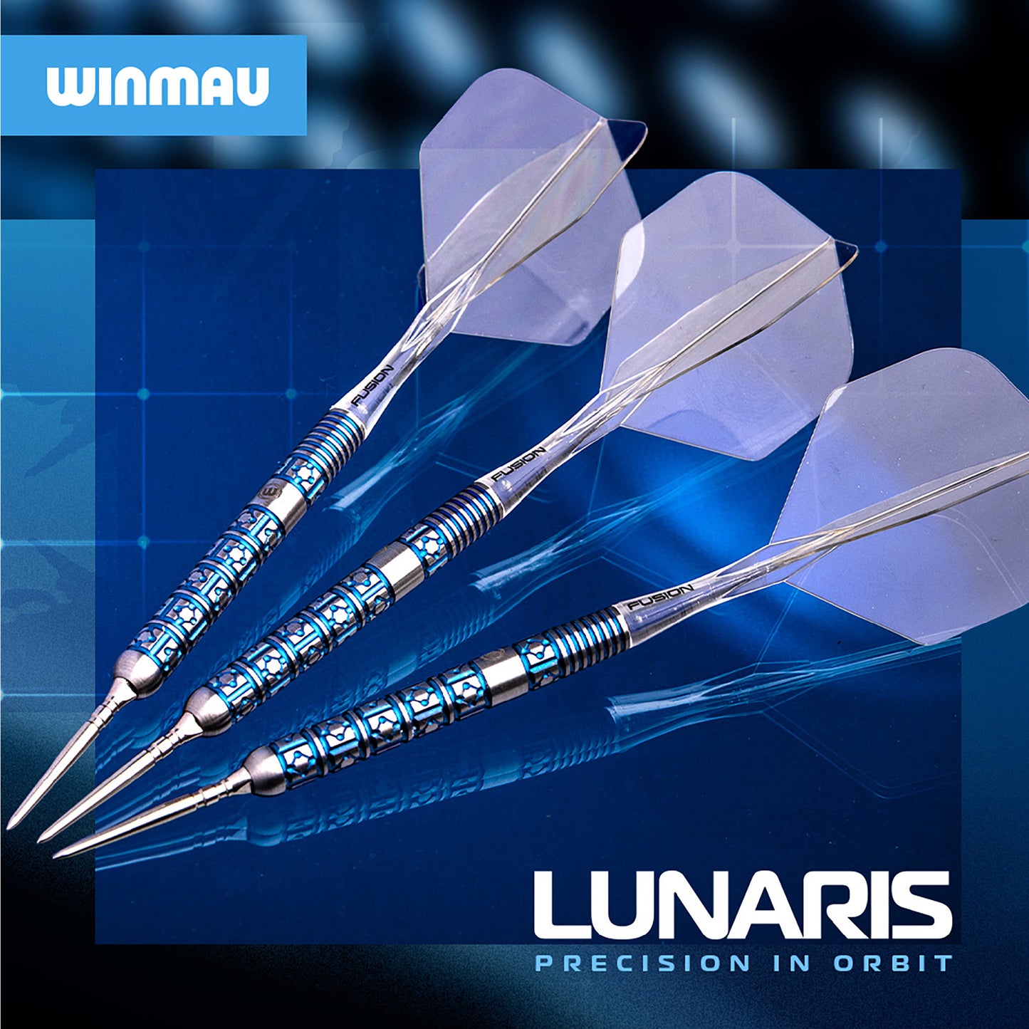 Winmau Lunaris Tapered 90% Tungsten Switch Point Steel Tip Dart Set