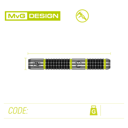 Winmau Michael Van Gerwen Aspire Steel Tip Dart Set image 2