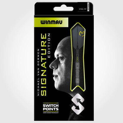Winmau MVG Signature Edition 90%Tungsten Switch Point Steel Tip Dart Set