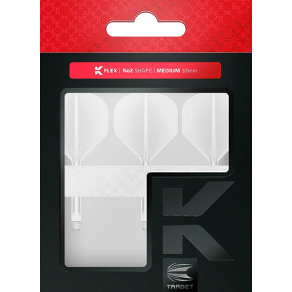 Target K-Flex White No2 Dart Flights image 2