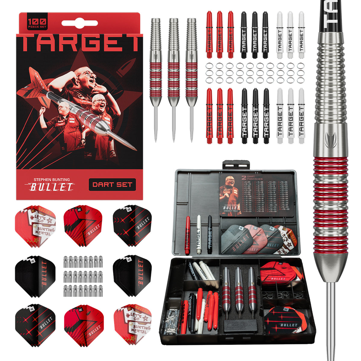 Target Stephen Bunting 100pc Brass Dart Set