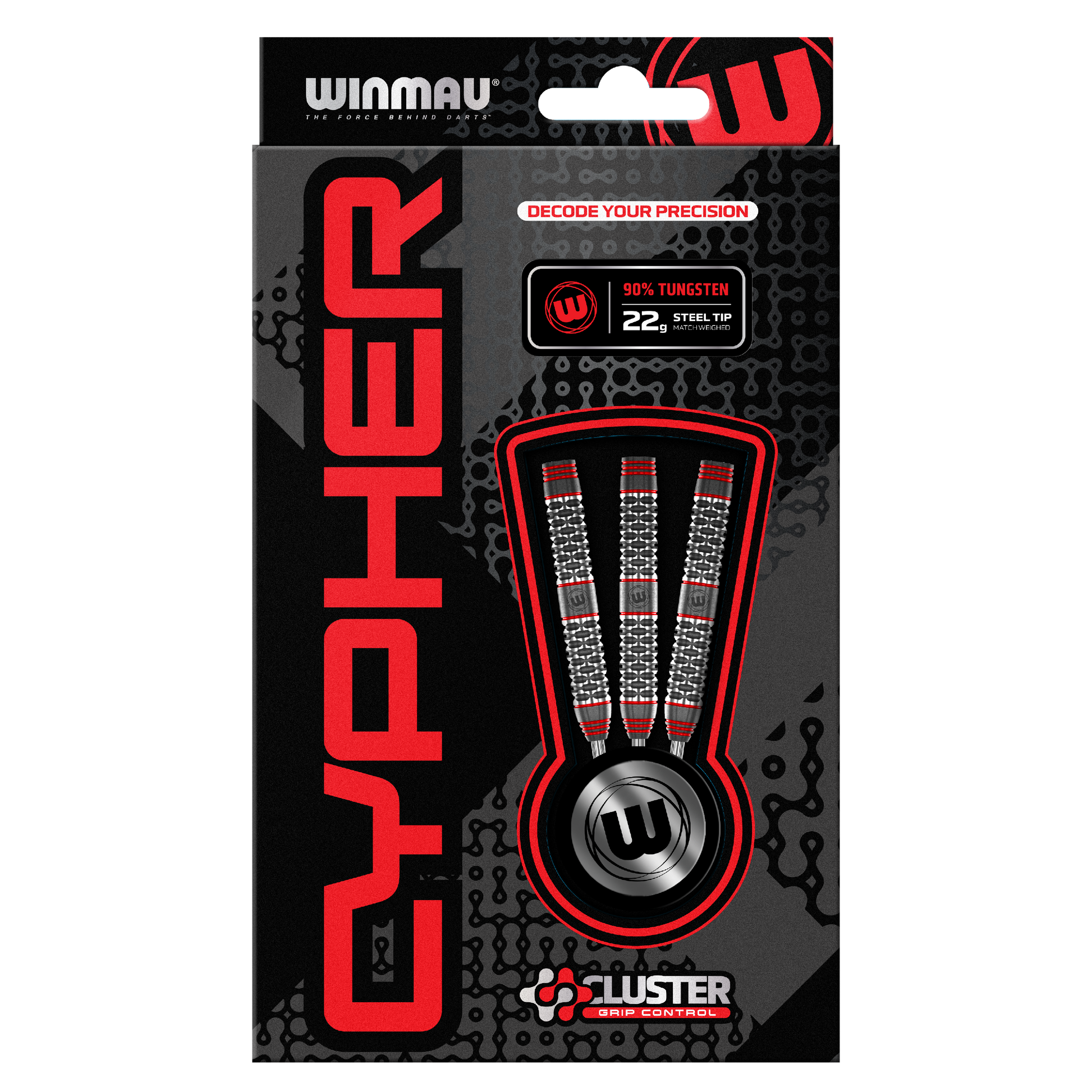 Winmau Cypher 90% Tungsten Steel Tip Dart Set image 5