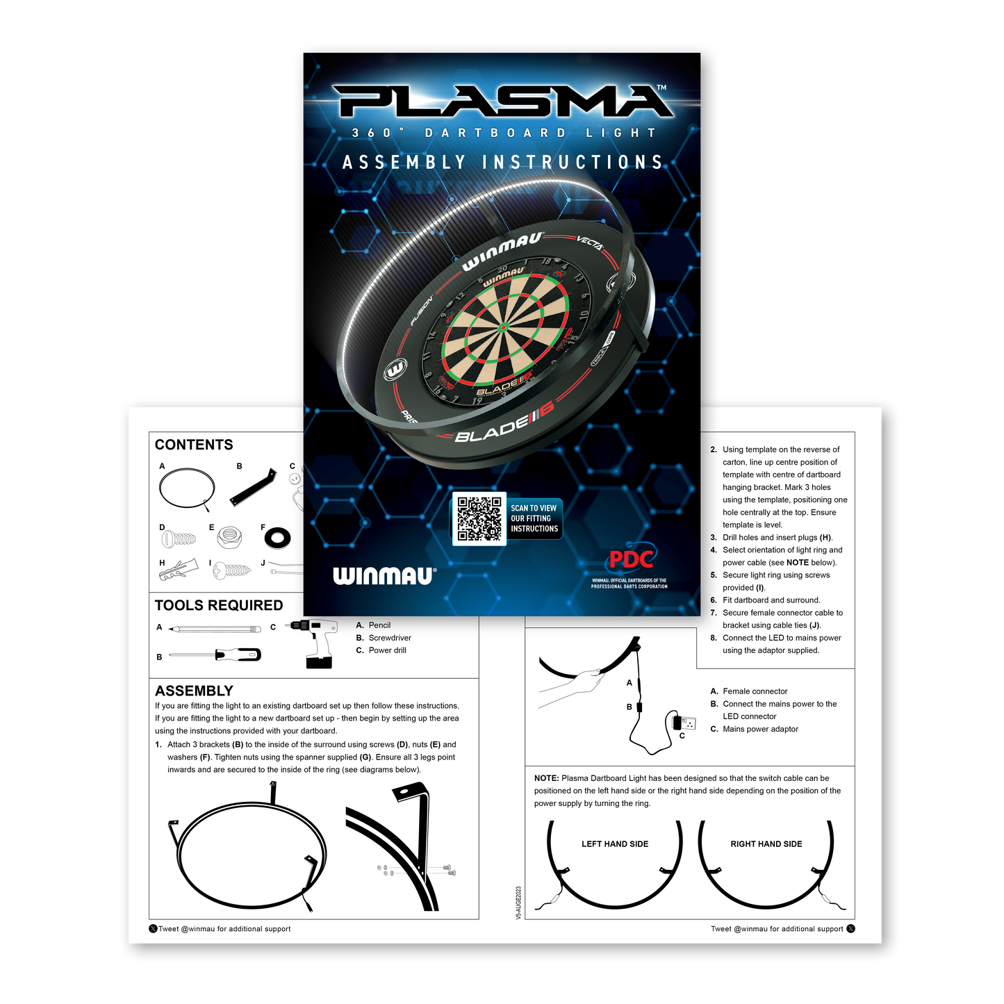 Winmau Plasma Ice Dartboard Light image 8