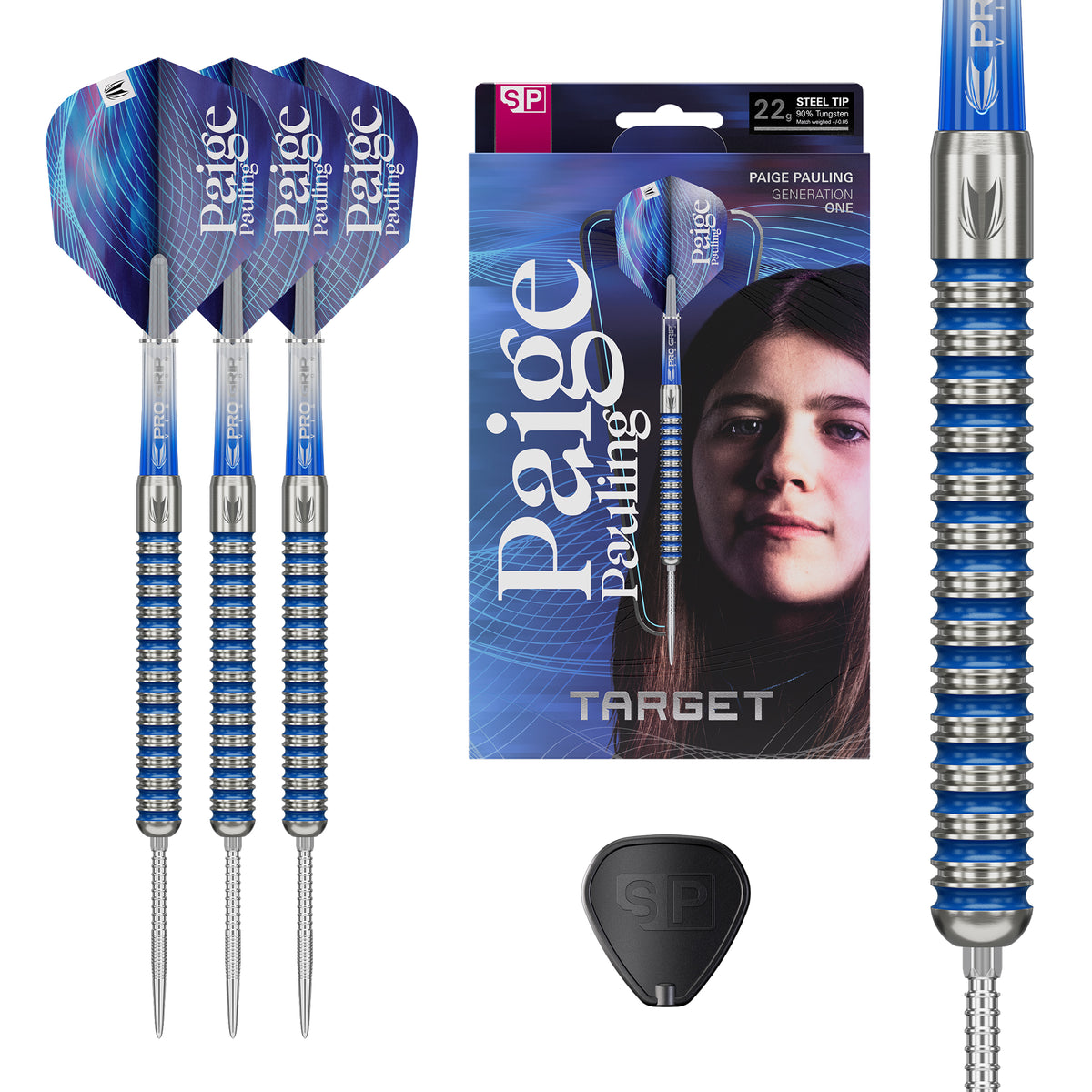 Target Paige Pauling 90% Tungsten Swiss Point Steel Tip Dart Set