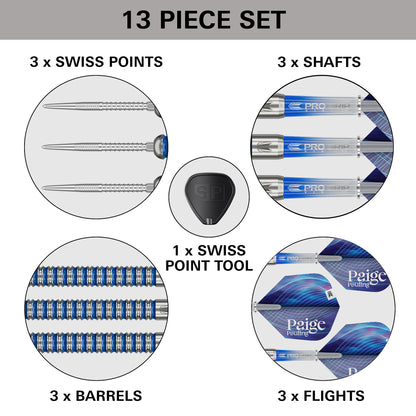 Target Paige Pauling 90% Tungsten Swiss Point Steel Tip Dart Set