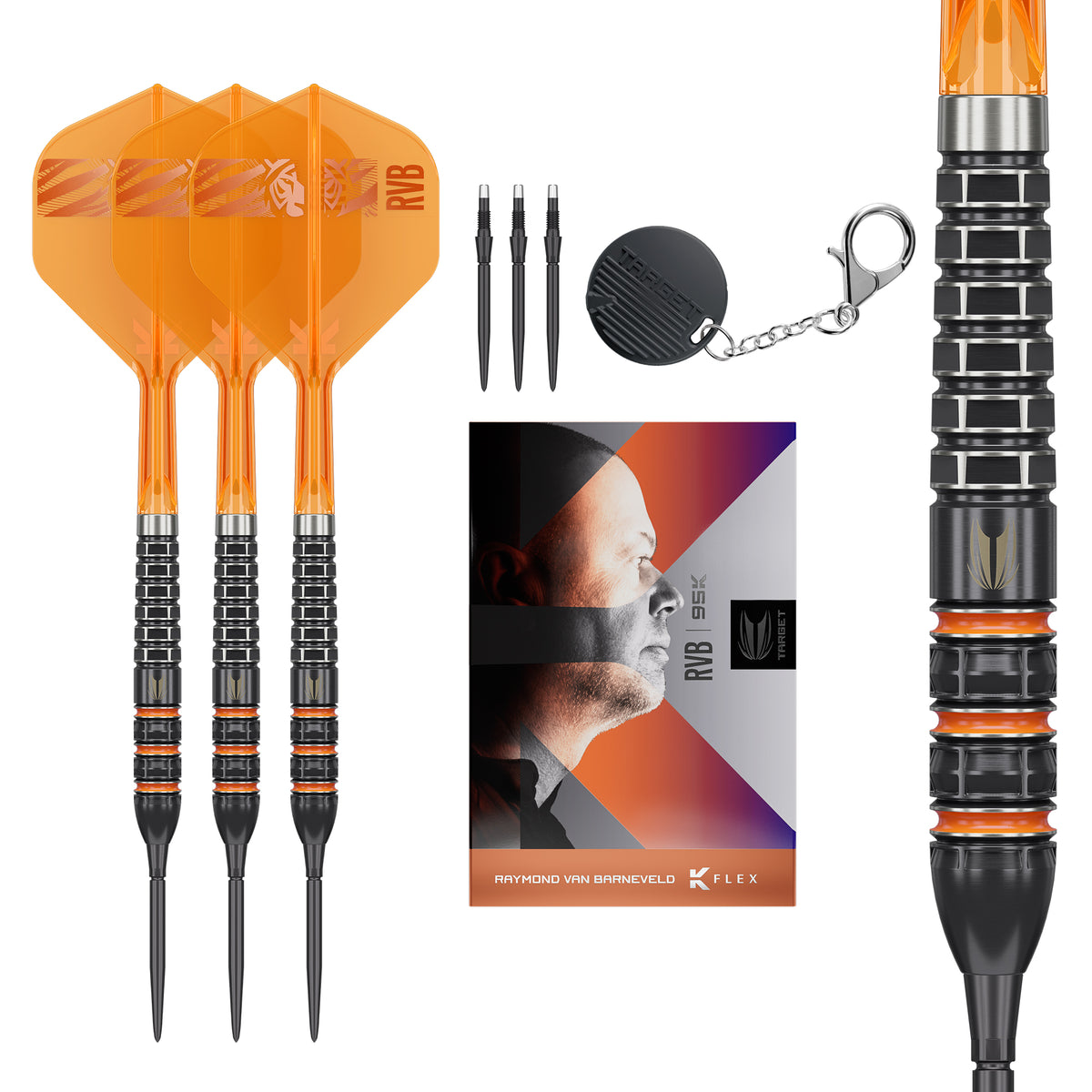 Target Raymond Van Barneveld 95K 95% Tungsten Swiss Point Steel Tip Dart Set