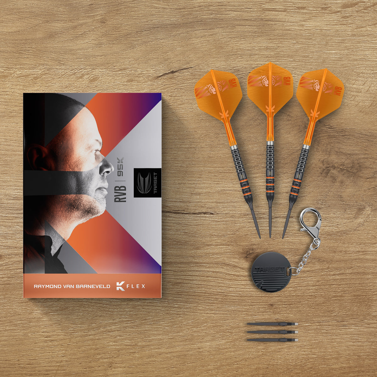 Target Raymond Van Barneveld 95K 95% Tungsten Swiss Point Steel Tip Dart Set