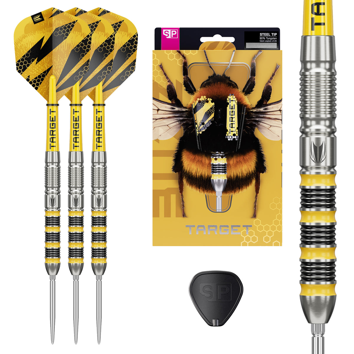 Target Buzz 01 90% Tungsten Swiss Point Steel Tip Dart Set