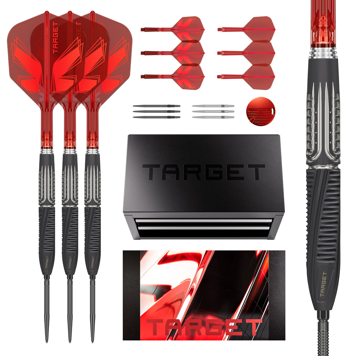 Target Shift 90% Tungsten Swiss Point Steel Tip Dart Set