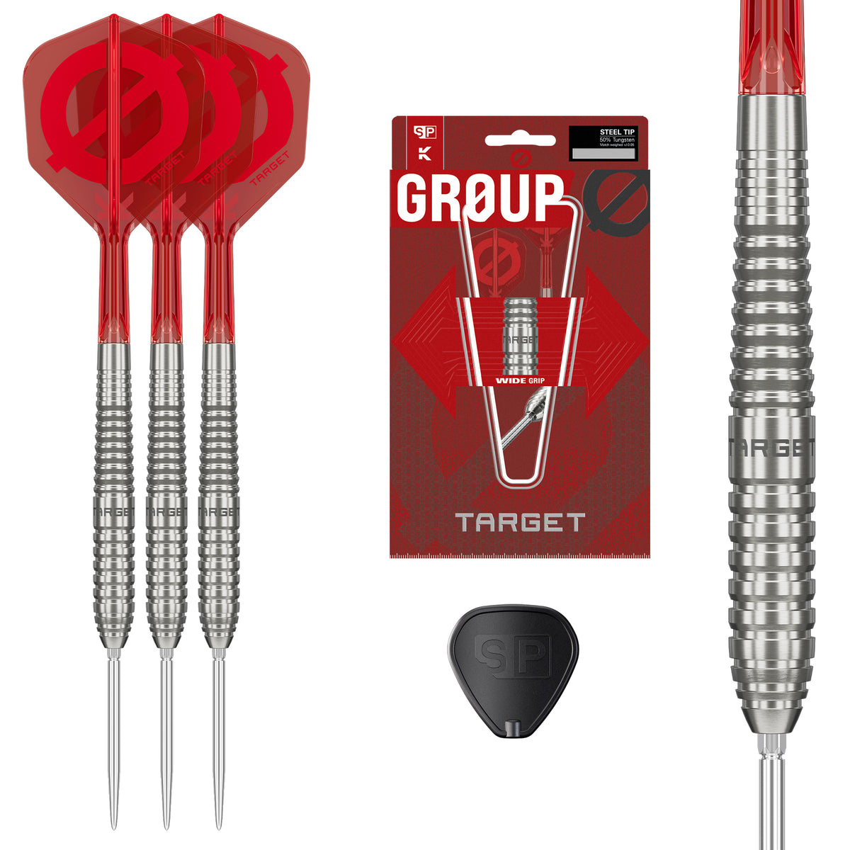Target Group Ø 01 50% Tungsten Swiss Point Steel Tip Dart Set