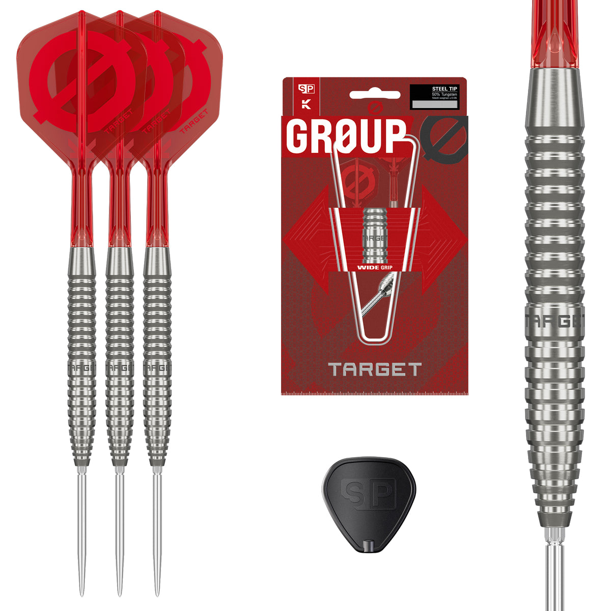 Target Group Ø 02 50% Tungsten Swiss Point Steel Tip Dart Set