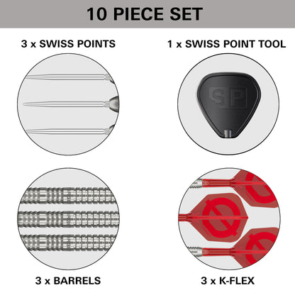 Target Group Ø 03 50% Tungsten Swiss Point Steel Tip Dart Set