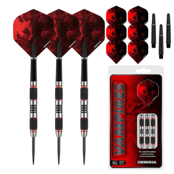 Designa Vampires V2 Darts - M1 - Steel Tip Dart Set image 3