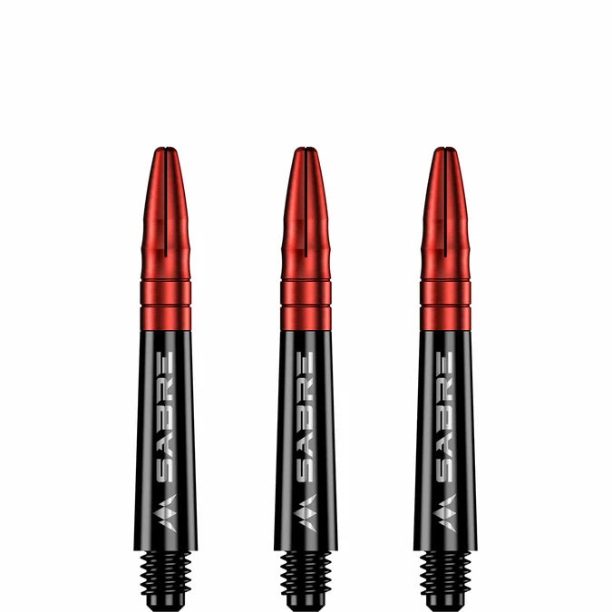 Mission Sabre Black-Red Top Polycarbonate Dart Shaft Stem image 2