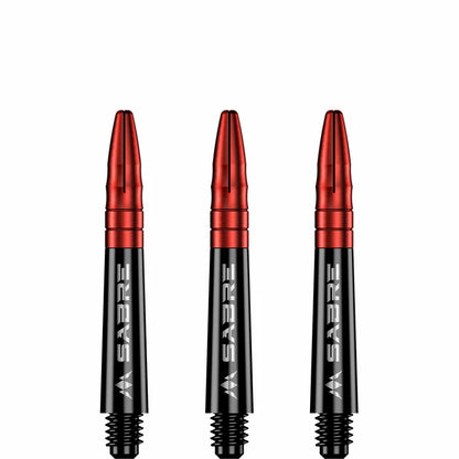 Mission Sabre Black-Red Top Polycarbonate Dart Shaft Stem image 2