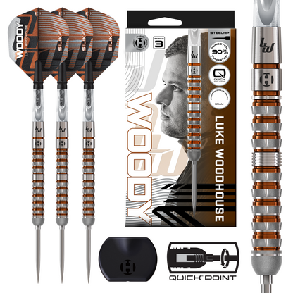 Harrows Luke Woodhouse Series 3 90% Tungsten Quick Point Dart Set