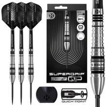 Harrows Supergrip Bomb 90% Tungsten Quick Point Steel Tip Dart Set