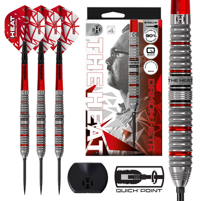 Harrows Damon Heta Series 4 90% Tungsten Quick Point Dart Set