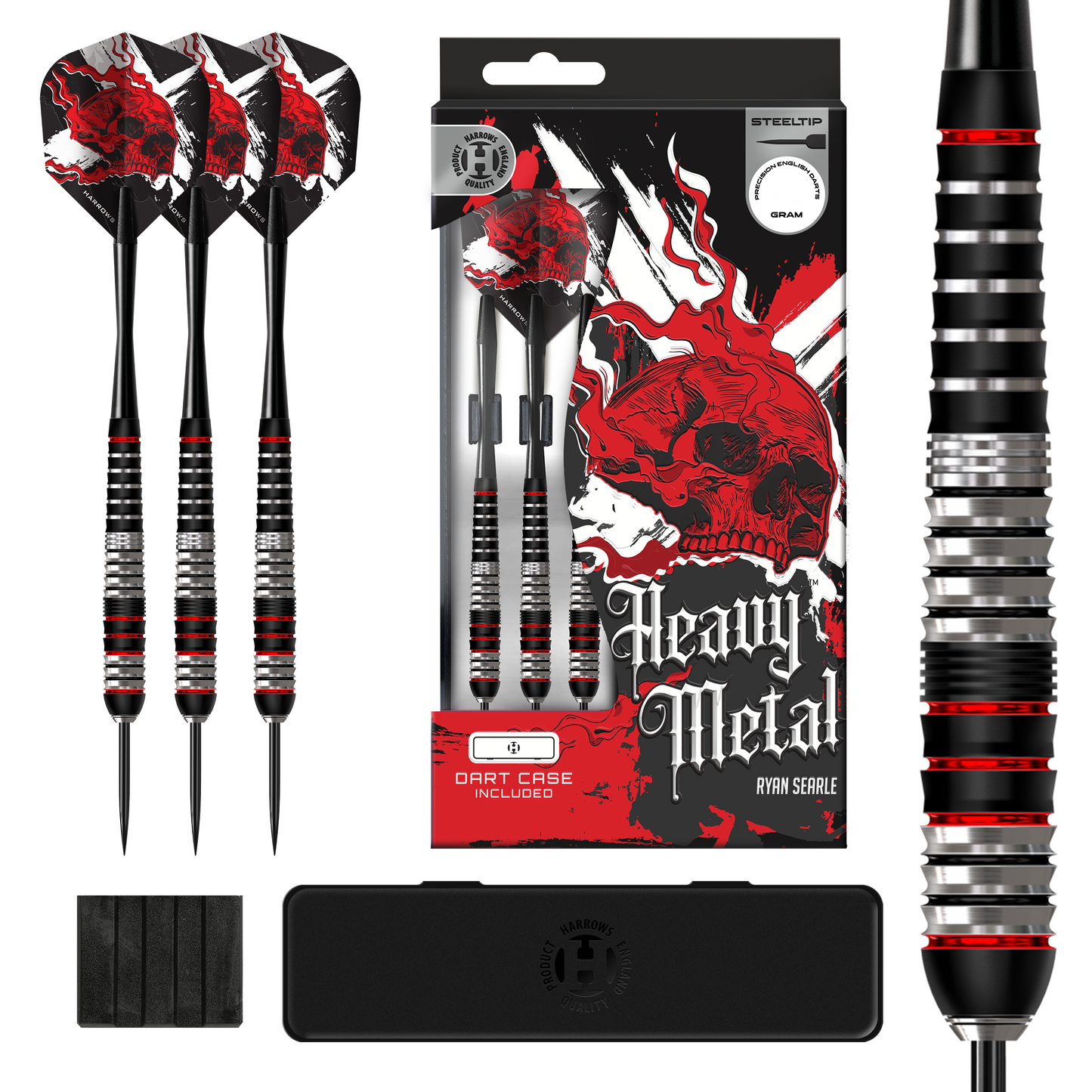 Harrows Heavy Metal Stainless Steel Dart Set