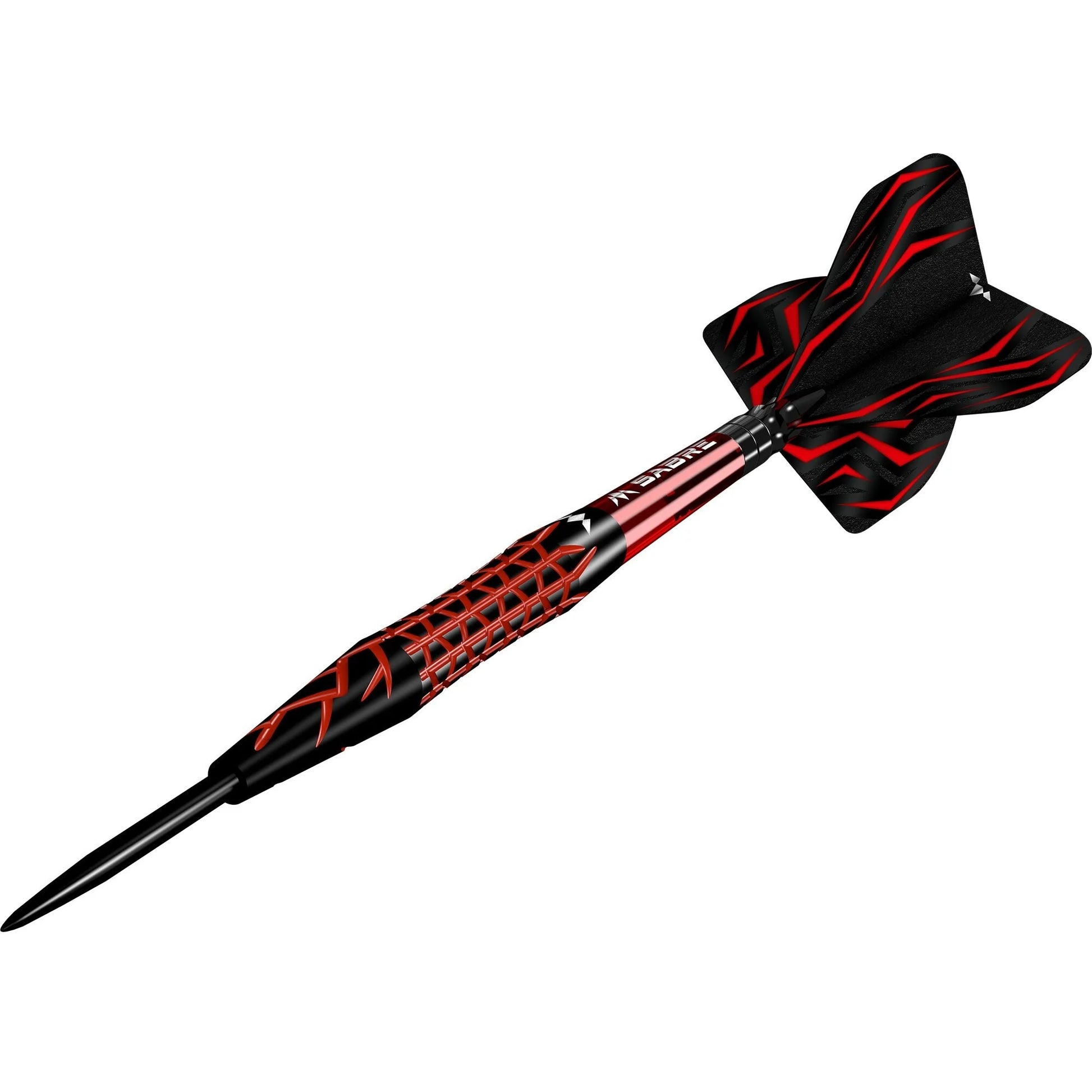 Mission Lava Black & Red Electro Plated 95% Tungsten Steel Tip Dart Set image 1