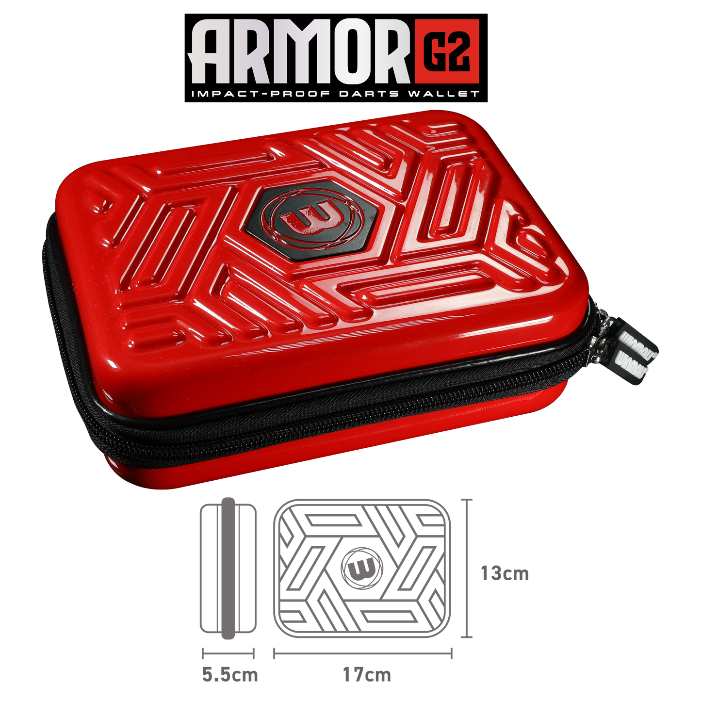 Winmau Armor G2 Red Dart Case image 3