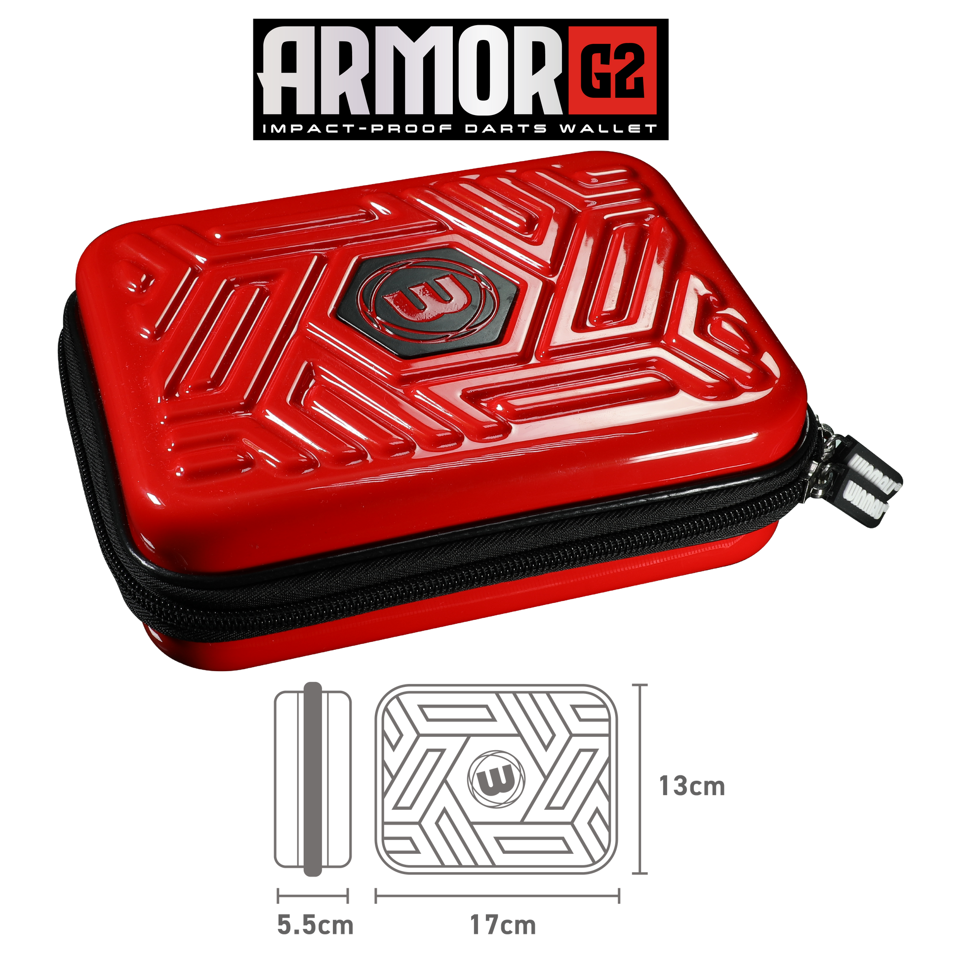 Winmau Armor G2 Red Dart Case image 3