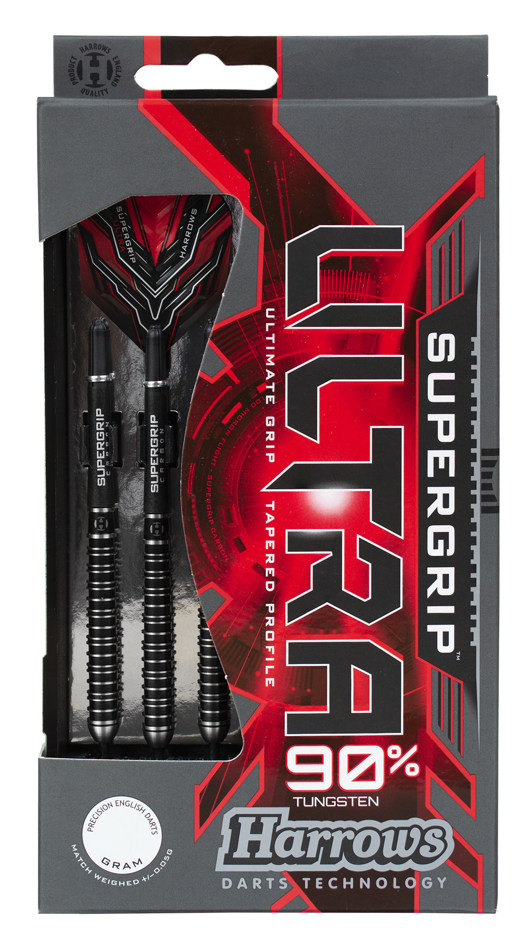 Harrows Supergrip Ultra 90% Tungsten Steel Tip Dart Set image 0
