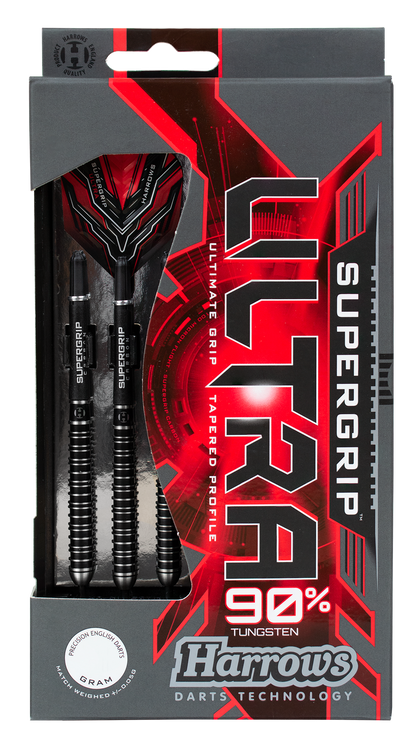 Harrows Supergrip Ultra 90% Tungsten Steel Tip Dart Set image 0