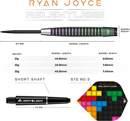 Mission Ryan Joyce Relentless Steel Tip PVD Coral Dart Set image 2