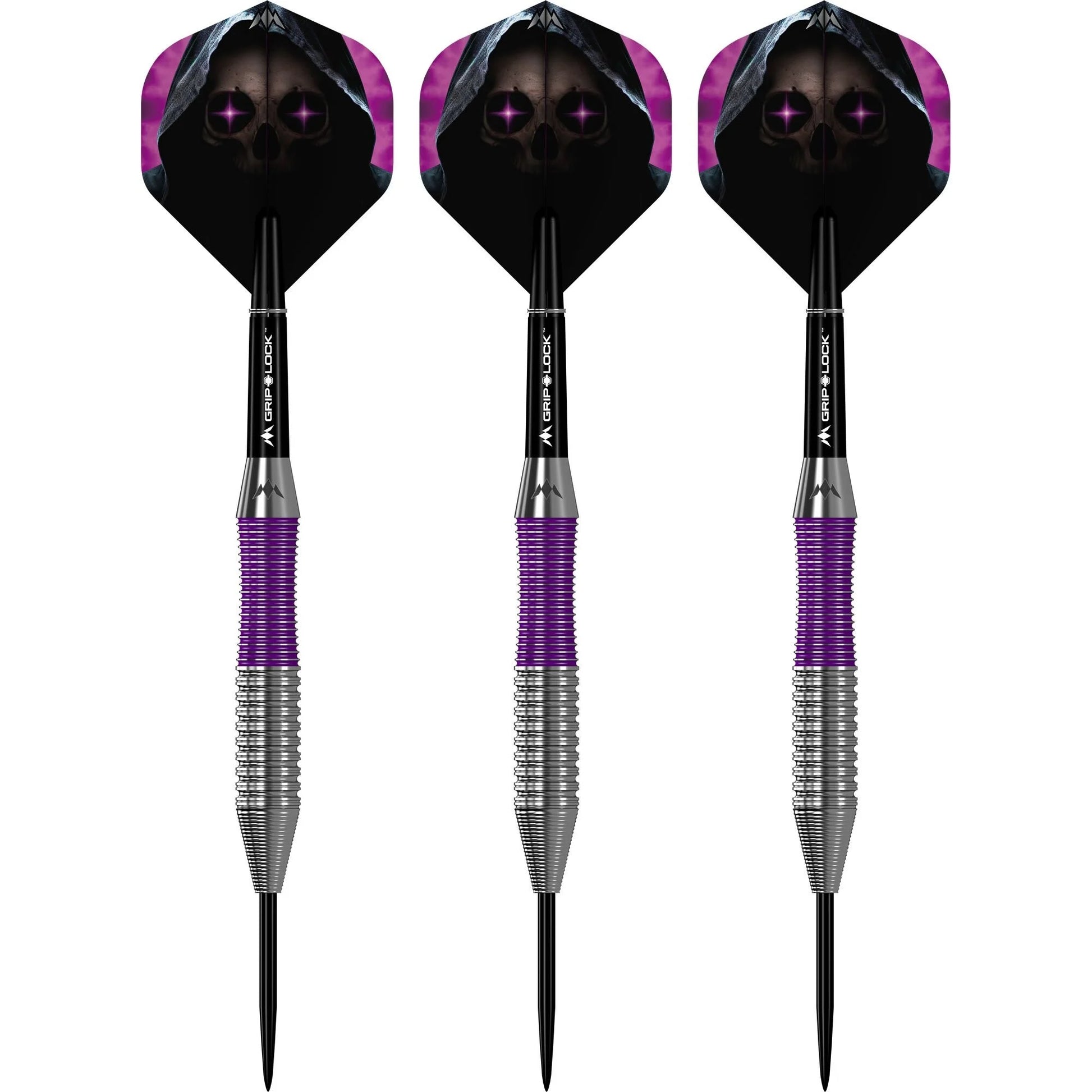 Mission Phantom Silver & Purple Brass Dart Set image 3