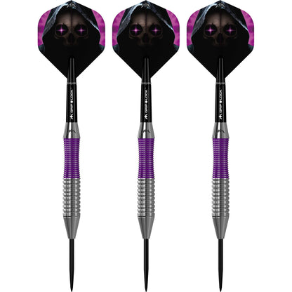 Mission Phantom Silver & Purple Brass Dart Set image 3