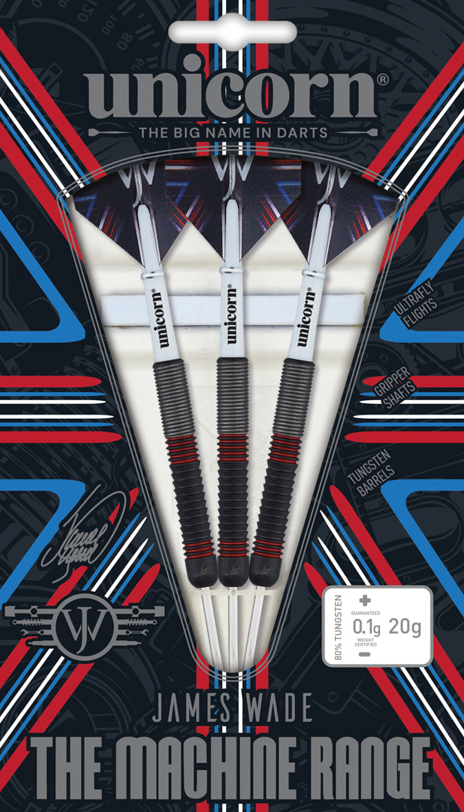 Unicorn James Wade The Machine 80% Tungsten Dart Set image 0