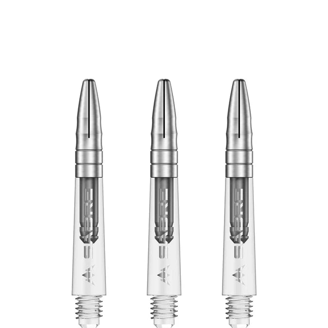 Mission Sabre Clear-Silver Top Polycarbonate Dart Shaft Stem image 2