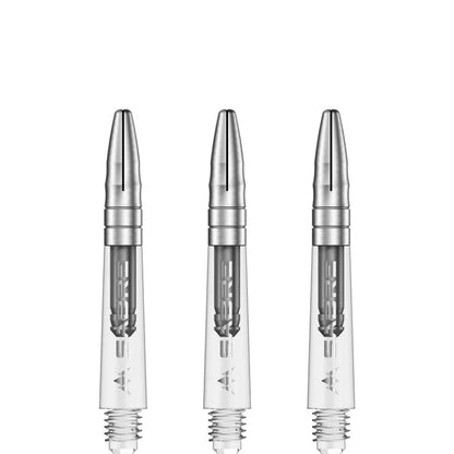 Mission Sabre Clear-Silver Top Polycarbonate Dart Shaft Stem image 2