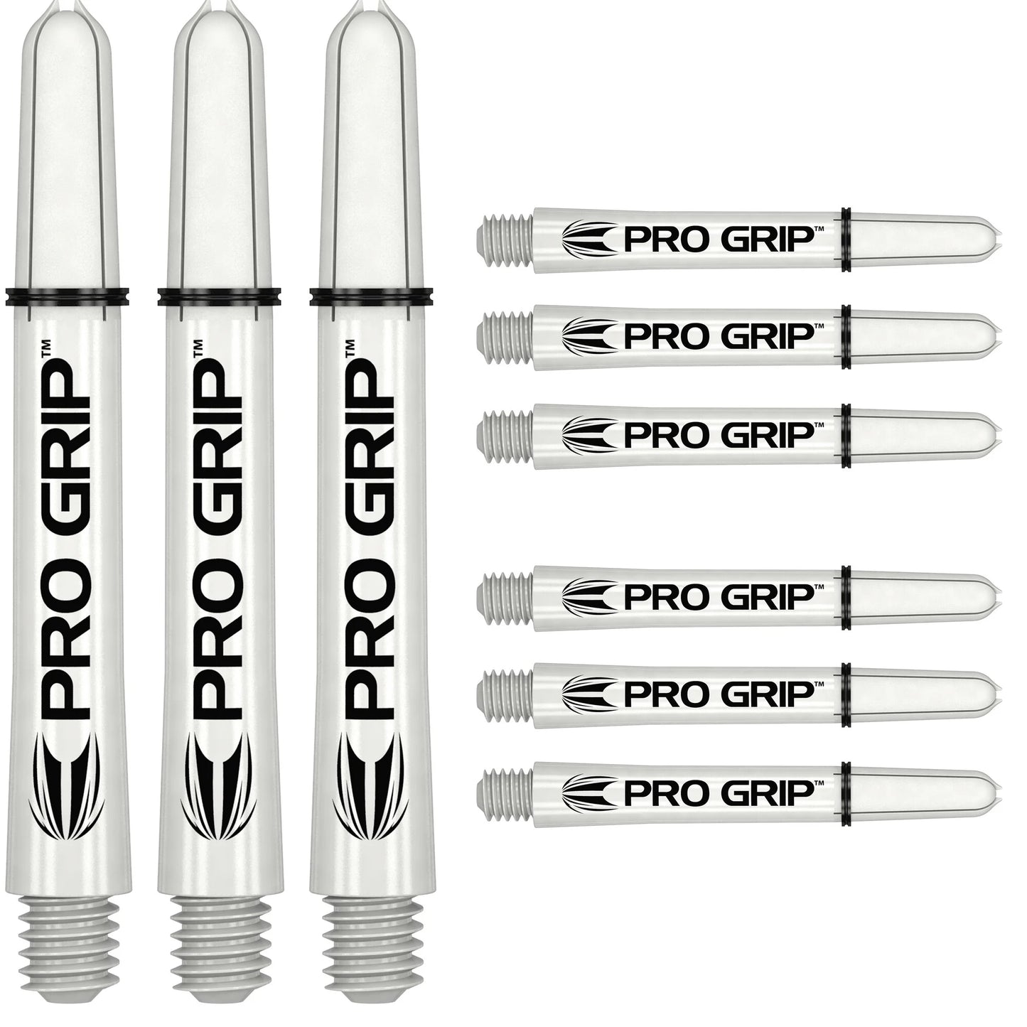 Target Pro Grip 3 Sets White Dart Shaft Stem image 0