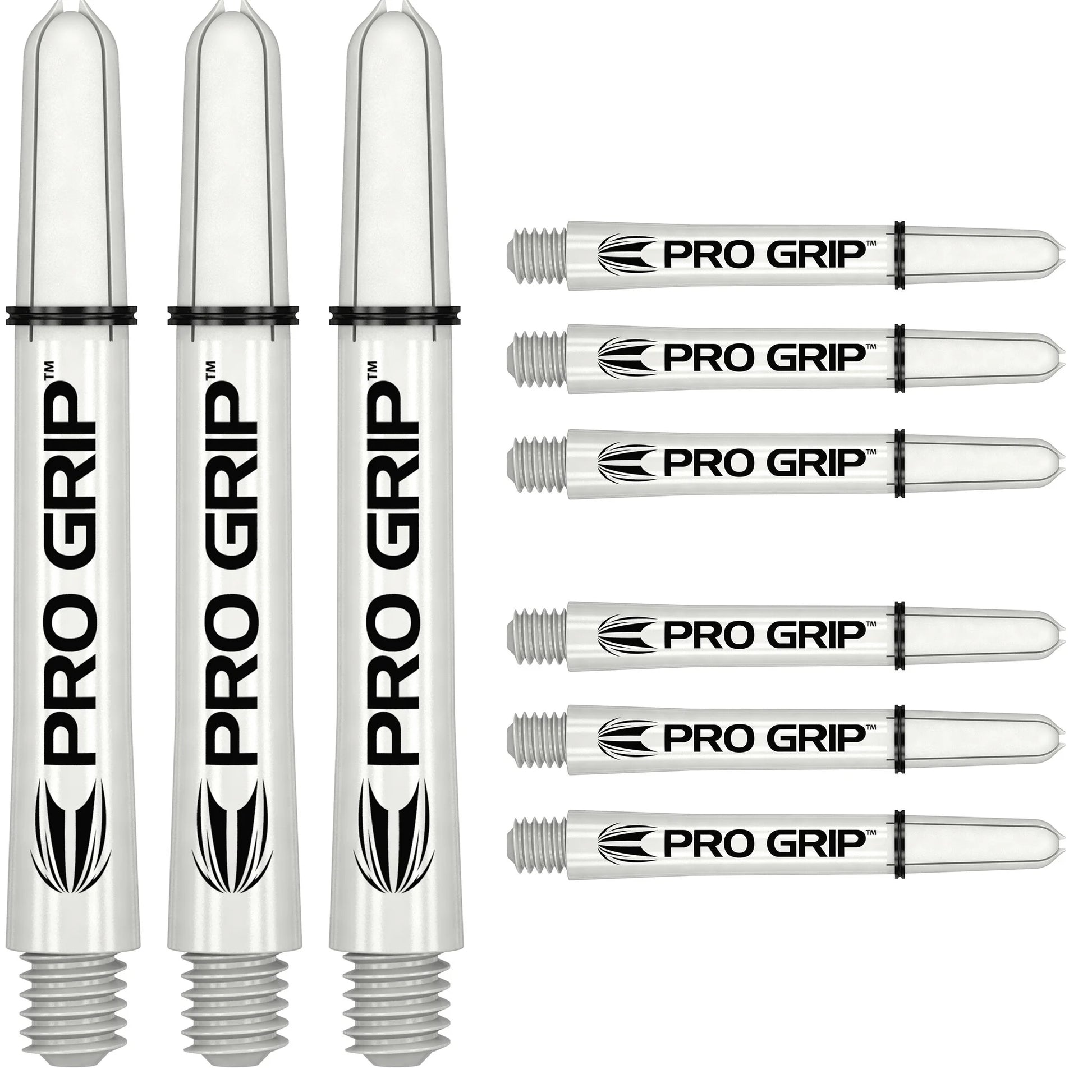 Target Pro Grip 3 Sets White Dart Shaft Stem image 0