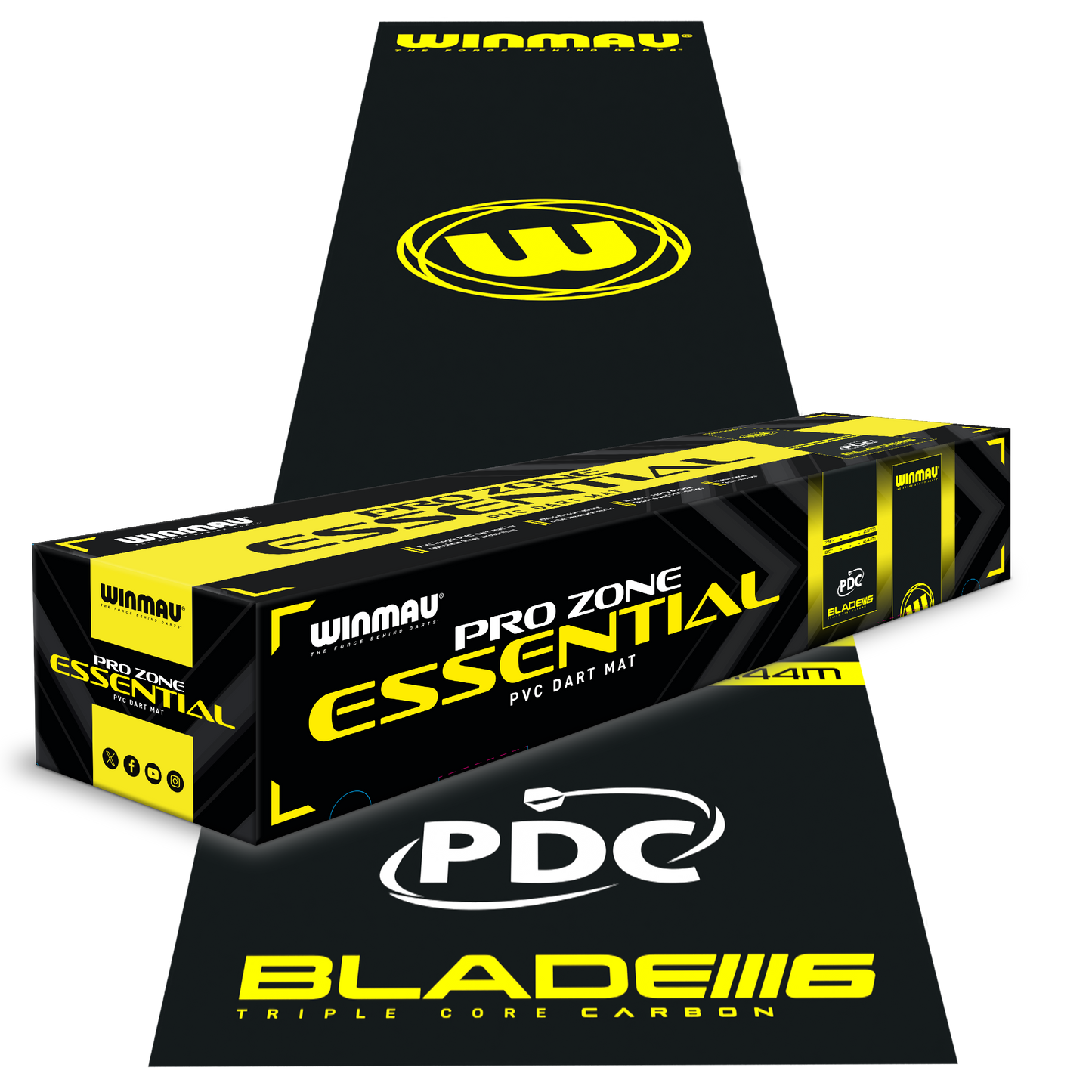 Winmau Pro Zone Essential PVC Dart Mat image 2