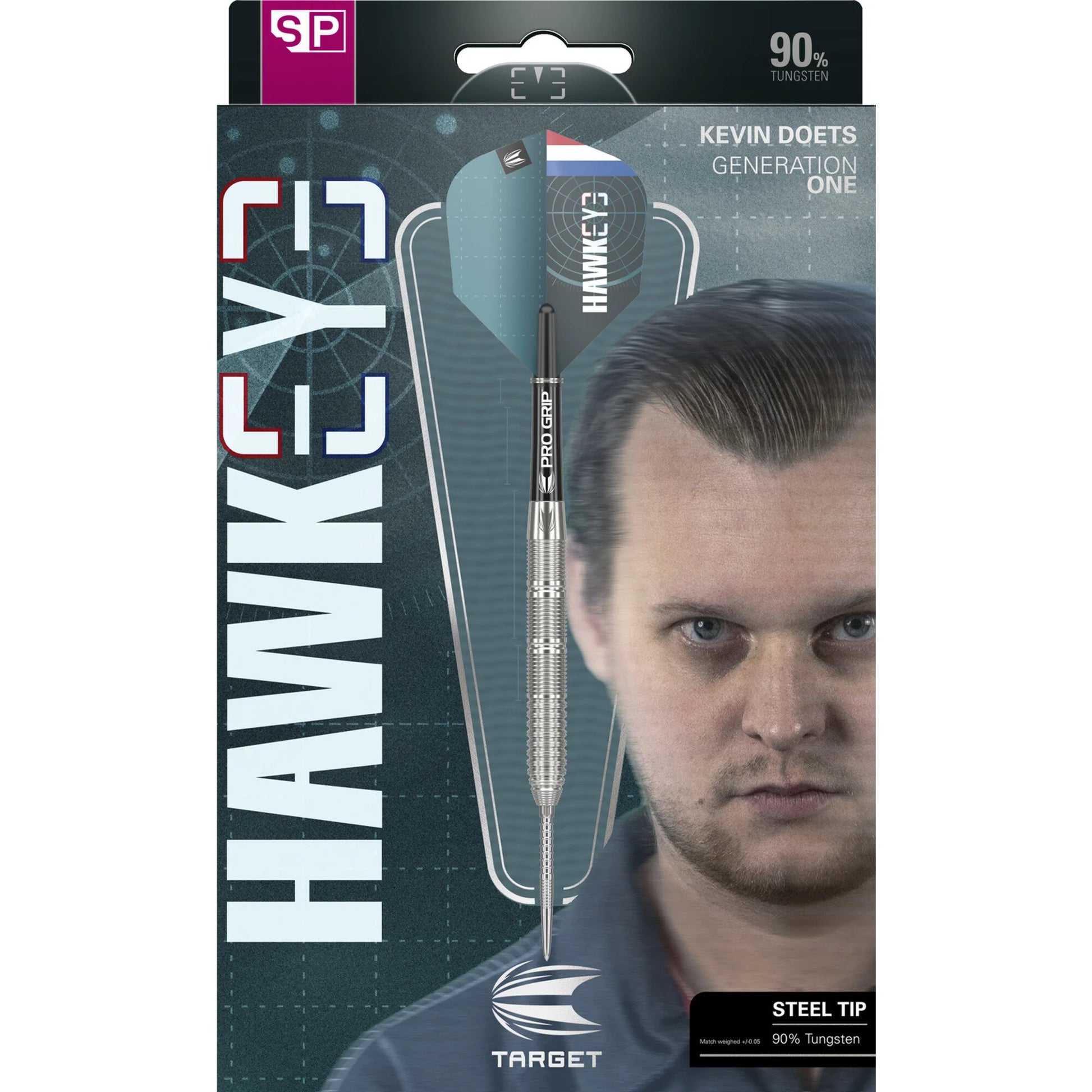 Target Kevin Doets 90% Tungsten Swiss Point Steel Tip Dart Set image 4