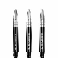 Mission Sabre Black-Silver Top Polycarbonate Dart Shaft Stem image 1
