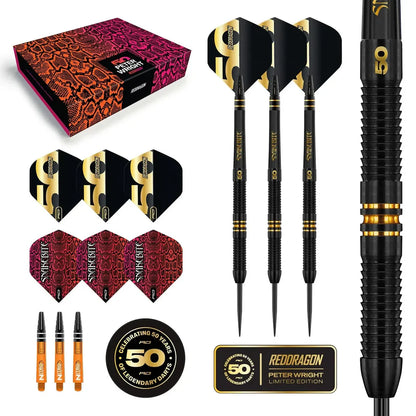 Red Dragon Peter Wright 50 Year Limited Edition Player Box Set