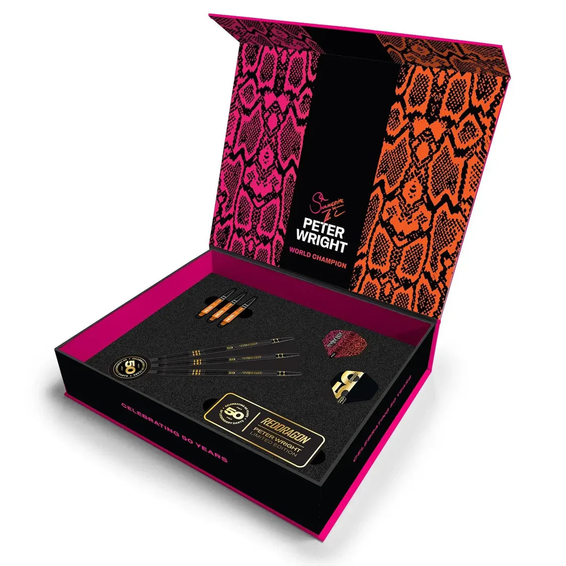 Red Dragon Peter Wright 50 Year Limited Edition Player Box Set