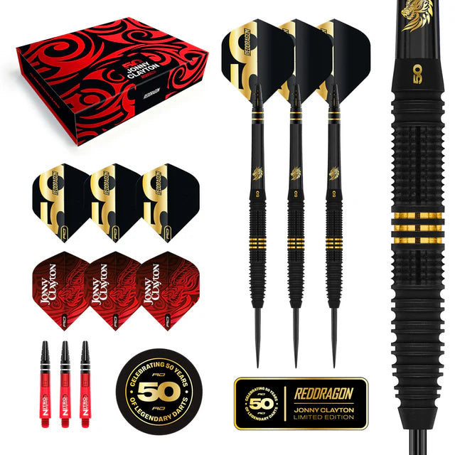 Red Dragon Jonny Clayton 50 Year Limited Edition Player Box Set