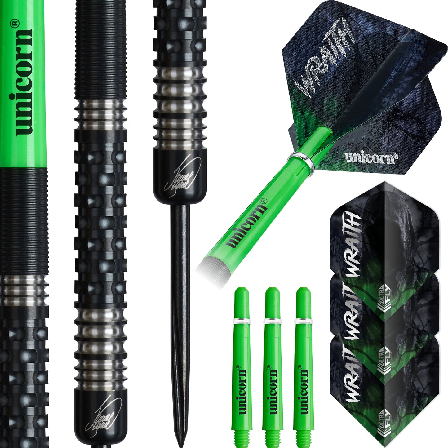 Unicorn Wraith James Wade P2 90% Tungsten Steel Tip Dart Set