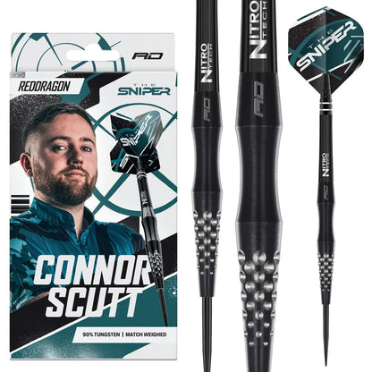 Red Dragon Connor Scutt 90% Tungsten Steel Tip Dart Set
